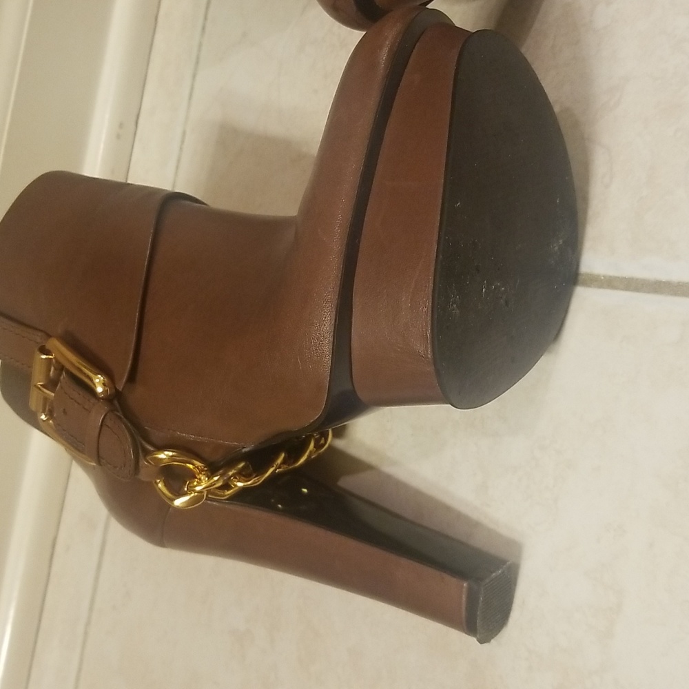 Donald J Pliner brown boots size 6.5M EUC...high heel sexy boots - Picture 6 of 16
